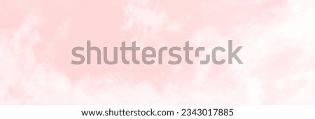 Pink sky with white clouds. valentine's day sweet dream background love and happiness Royalty-Free Stock Photo #2343017885