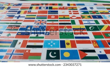 Flags of various countries of the world