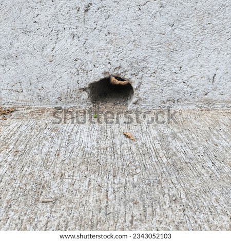 small hole for drain hole