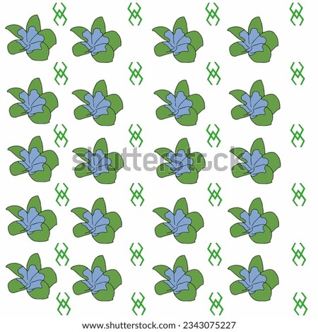 beautiful flower illustration pattern, vector draw