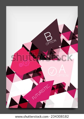 Flyer template. Modern business geometric abstract background
