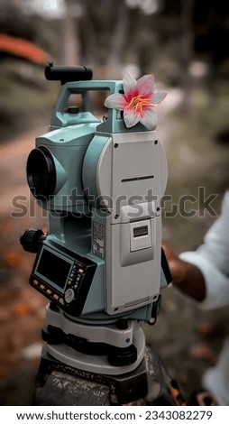 "Precision at work, the total station machine is a sophisticated tool for accurate surveying and measurement tasks. Engineering excellence. 📏🔧"  Royalty-Free Stock Photo #2343082279