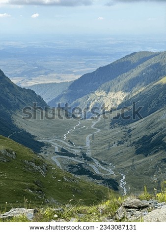A road through a valley