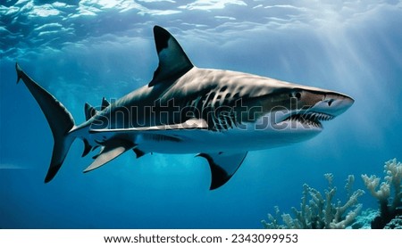 
Based on the image you sent me, the shark in the image is a great white shark