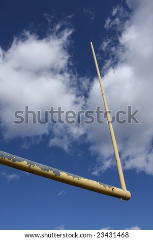 Football Goalpost against cloudy sky