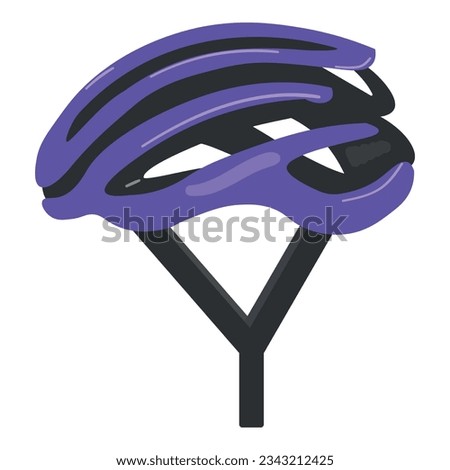 Helmet gear icon cartoon vector. Bike sport. Chain fit