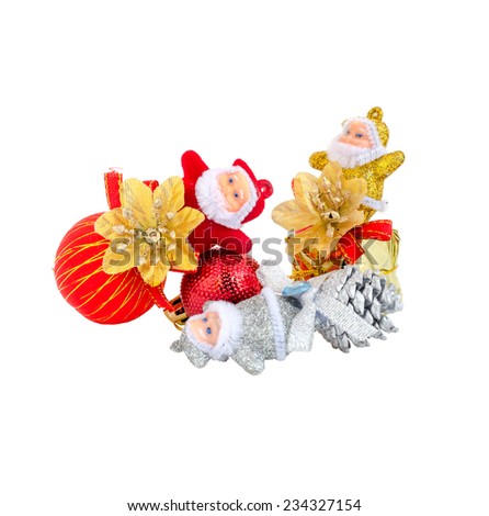 Santa Claus isolated decoration of christmas day