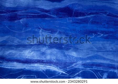 Blue wavy background texture, Old wall pattern texture cement blue dark abstract blue color design are light with black gradient background