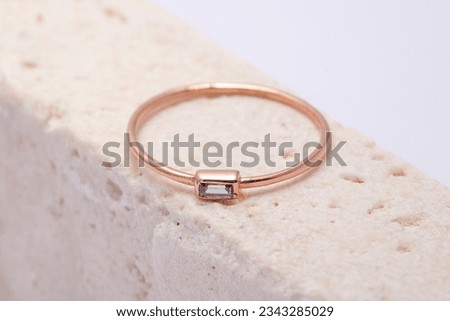 A creative jewelry image with a cream concept. Personal jewelry image that will increase sales. Personal jewelry image that can be used for banner, e-commerce, online sales, social media, printing.