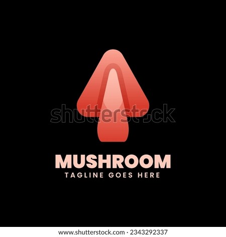mushroom illustration logo design colorful