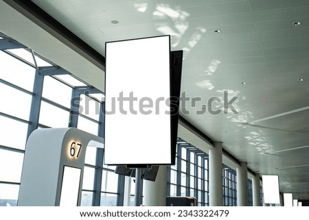 billboard at airport for advertising design. 