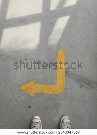 Follow the arrow every day before walking into the work we love.
