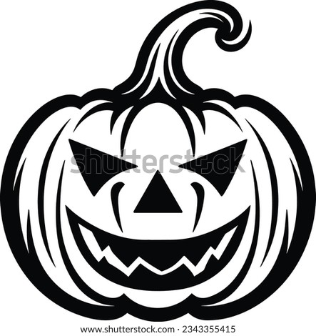 Halloween pumpkin icon. Vector illustration