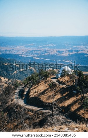 Mountains around Lick observatory in California, USA