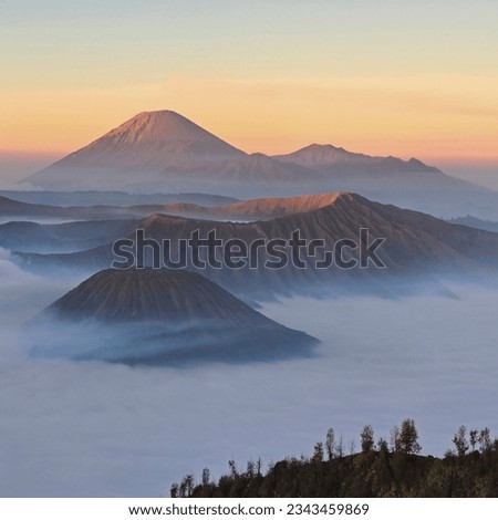 Mount Bromo volcano,island of East Java, Indonesia