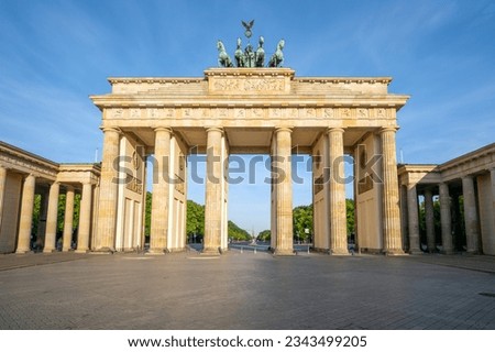 Megapixel image of the famous Brandenburg Gate in Berlin, Germany Royalty-Free Stock Photo #2343499205