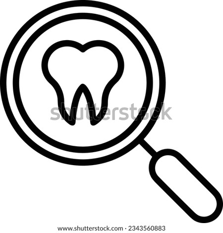 Tooth dentist icon symbol image vector. Illustration of the dental medicine symbol design graphic image. EPS 10