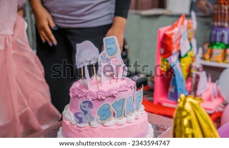 birthday snack bouquet and birthday cake