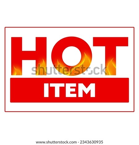 hot item element graphic design