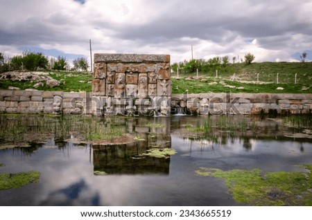 Eflatun Spring Hittite Water Monument. It is a holy water monument built during the Hittites Period. Konya, Türkiye