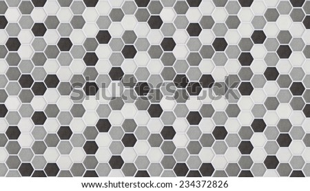 small hexagonal tiles of marble