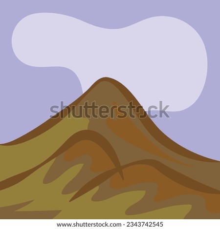 Mountain scenery Vector image or clip art