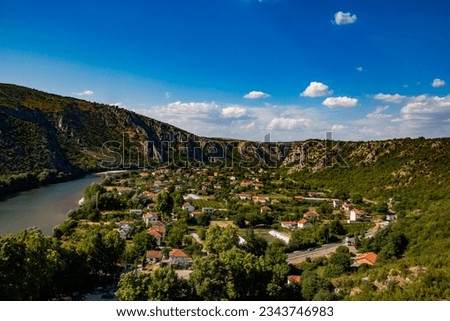 Počitelj or Poçitel, historic urban site or village in Bosnia and Herzegovina, mediaeval and Ottoman architecture, landscape