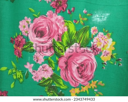 Flower decoration on a piece of cloth that is made into curtains adds a beautiful feel to various rooms