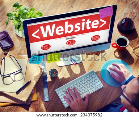 Website Internet Technology Online Connection Concepts
