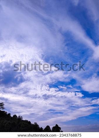 selective focus picture of a blue sky