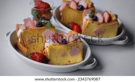 A beautiful, tasty and attractive dessert cake