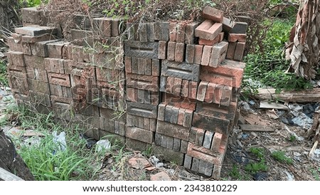 Photo of an old pile of bricks