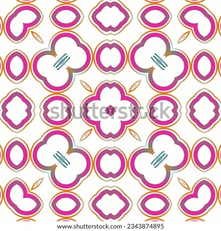 Geometric shape line art with retro risoghaph concept. Minimalist creative design for book cover, coloring page, wrapper, NFT making, wall covering, fabric, sticker, nanner, icon, card, tiles printing