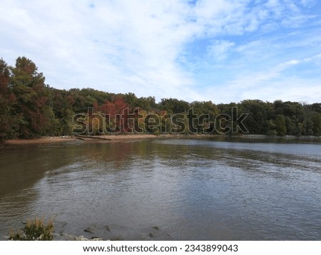 The natural beauty of the Elk Neck State Park, during the autumn season, Cecil County, North East, Maryland.
