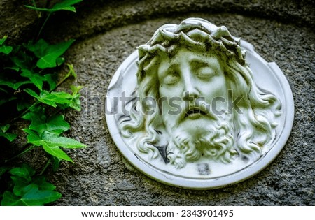 beautiful ornament at a historic grave - photo