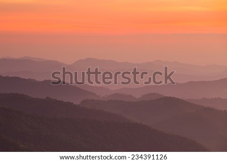 moutain view in thailand