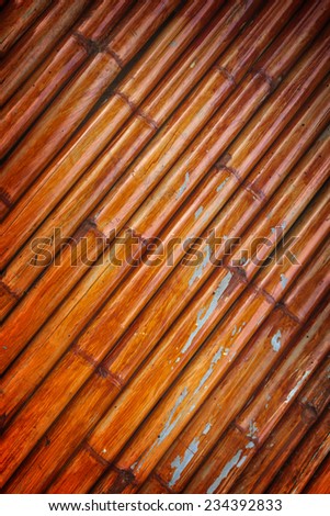 Vintage bamboo wall texture with natural pattern.