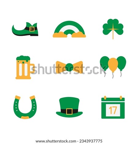St Patrick's Day Icon Vector Design. 