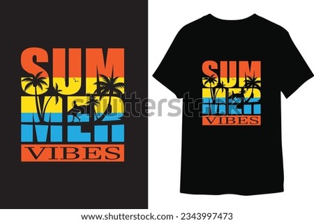 Summer Vibes typography t-shirt design
