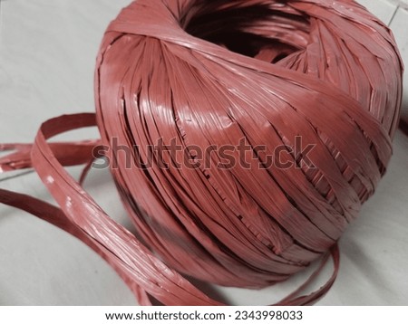 A roll of plastic rope