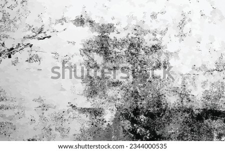 Grunge vector texture template in black and white. background of the crisis is obscured by dark, dusty dust. With noise and grain, you can easily create abstract dotted, scratched, and aged effects.