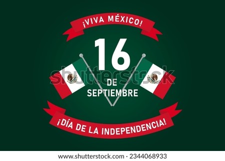Mexico Happy Independence Day greeting card.viva mexico independence day poster. 16 September.