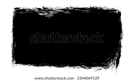 Vector Horizontal Grunge Clipping Mask Isolated Background