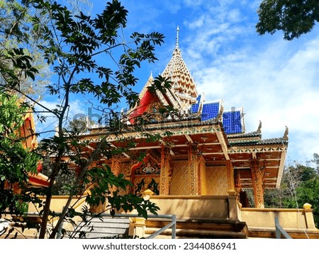 wat phra phutthabat beautiful temple sky temple