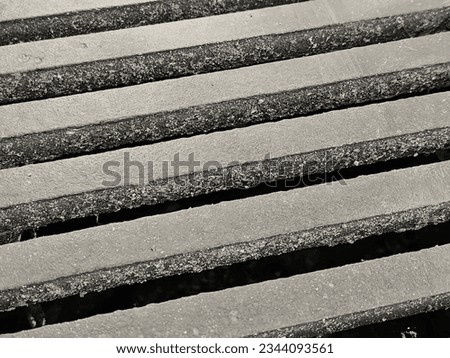 Textured with horizontal lines Iron metal