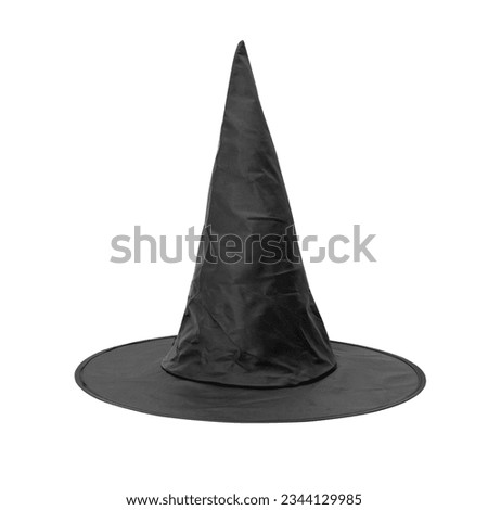 Witches hat isolated on white background with clipping path.