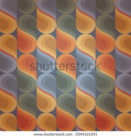    A beautiful pattern with illustration fashion elements modern graphics color Design Royalty-Free Stock Photo #2344165341