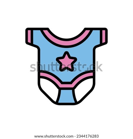 Baby Boy Pajamas Icon Vector Illustration