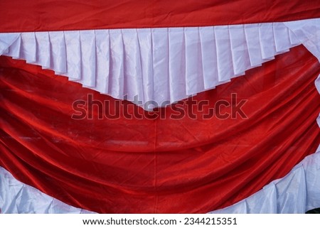 red and white fabric abstract background