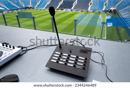 TV camera at a football match